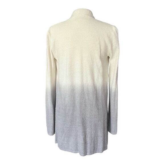 Barefoot Dreams Calypso Wrap S/M Ombre Gray Cream - Picture 3 of 6